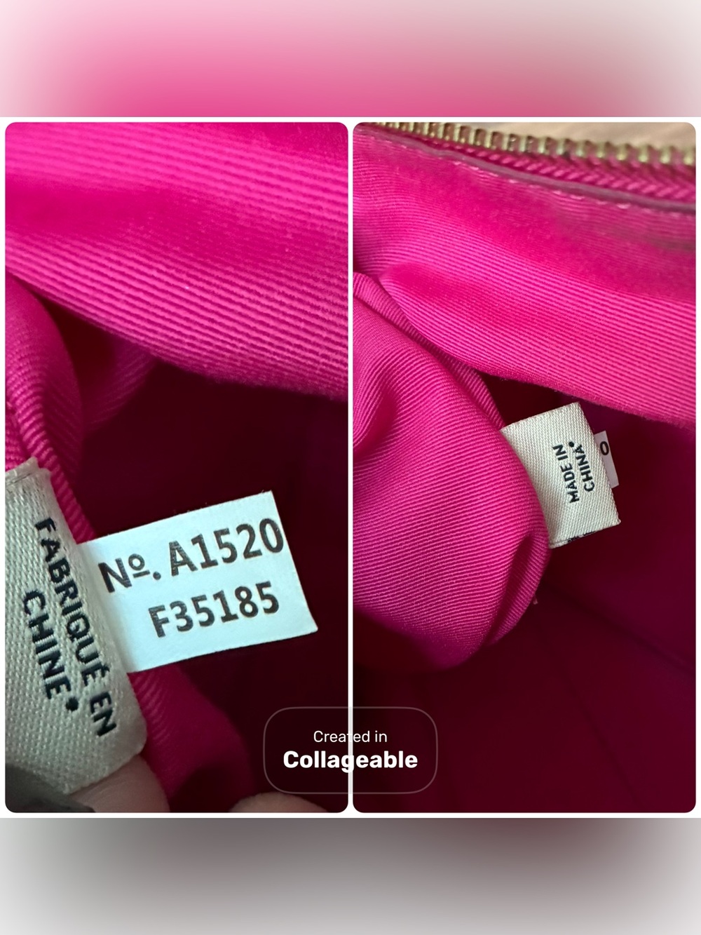 Coach Pink Pebbled Leather Satchel with Rainbow Chain EUC - Picture 8 of 16